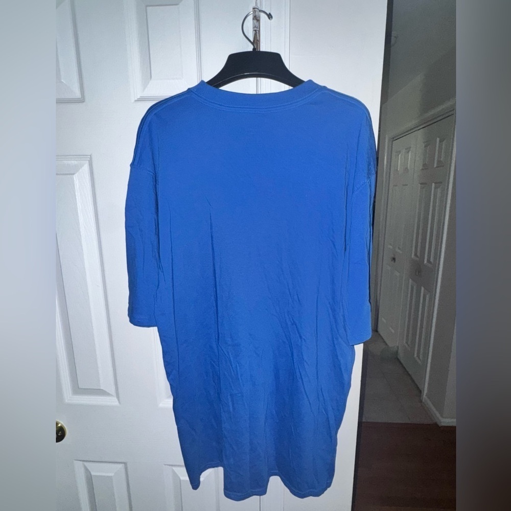 Champion Men's Large Blue Cotton T-Shirt Pre-Owned Excellent Condition - Picture 6 of 9